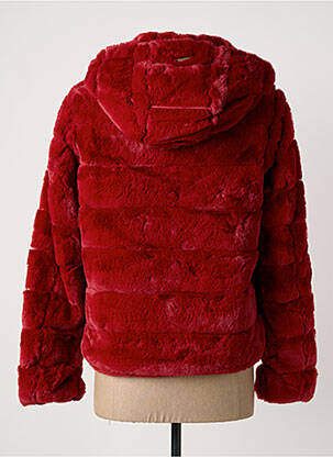 Manteau court capuche a capuche rouge TRUSSARDI JEANS femme