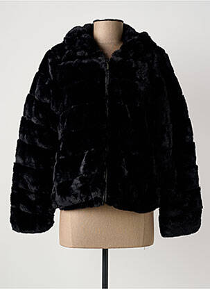 Manteau court capuche a capuche noir TRUSSARDI JEANS femme