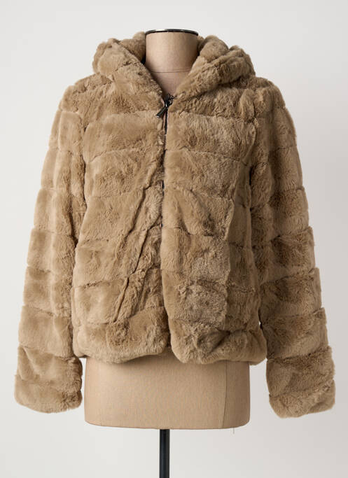 Manteau court beige TRUSSARDI JEANS femme