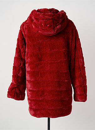 Manteau long a capuche a capuche rouge TRUSSARDI JEANS femme