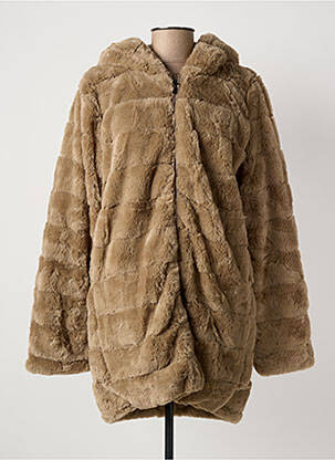 Manteau long a capuche a capuche marron TRUSSARDI JEANS femme