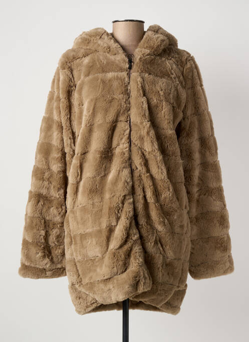 Manteau long a capuche a capuche marron TRUSSARDI JEANS femme