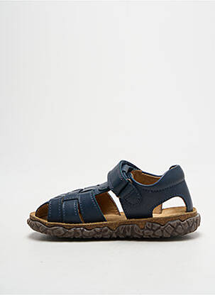 Sandales/nu pieds tissage satiné bout rond bleu STONES AND BONES garcon