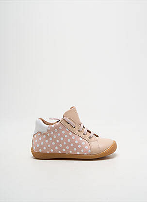 Bottillons fermeture lacets bout rond rose FRANCO ROMAGNOLI fille