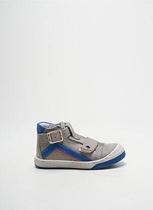 Baskets semelle amovible bout rond gris BELLAMY garçon