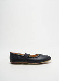 Chaussons/pantoufles tissage satiné bout rond noir BISGAARD fille