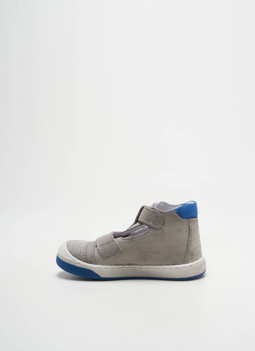 Baskets semelle amovible bout rond gris BELLAMY garcon