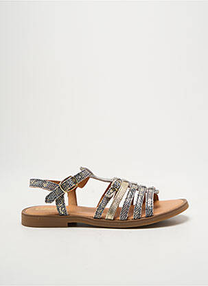 Sandales/nu pieds impression chiquet or GBB fille
