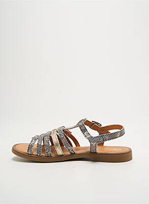 Sandales/nu pieds impression chiquet or GBB fille