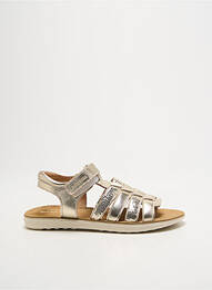 Sandales/nu pieds tissage satiné bout ouvert or BABYBOTTE fille