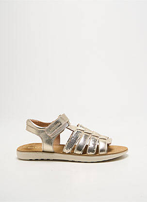 Sandales/nu pieds tissage satiné bout ouvert or BABYBOTTE fille