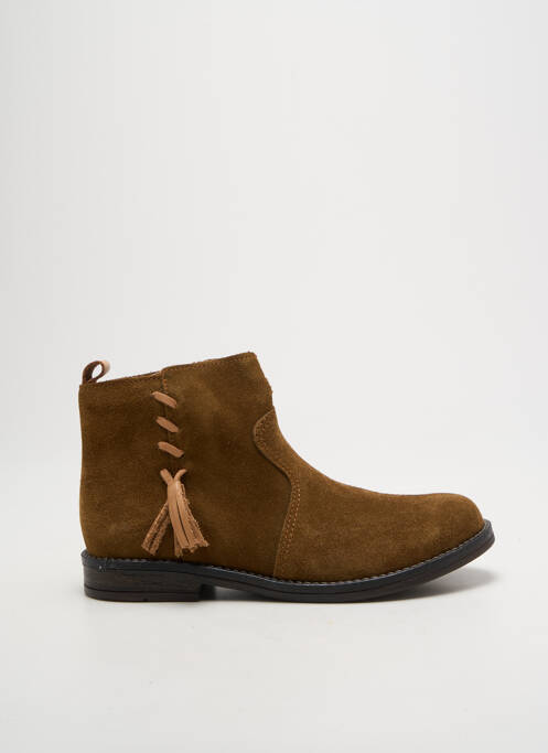 Bottines/boots fermeture zippée talon bas marron BABYBOTTE enfant
