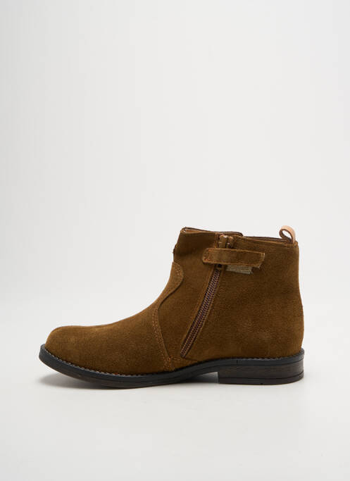 Bottines/boots fermeture zippée talon bas marron BABYBOTTE enfant