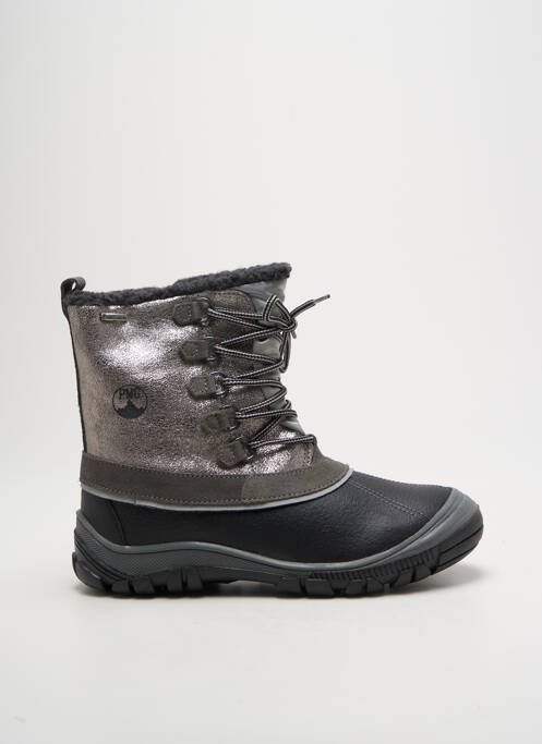 Bottes fermeture zip et lacets bout rond argent PRIMIGI fille