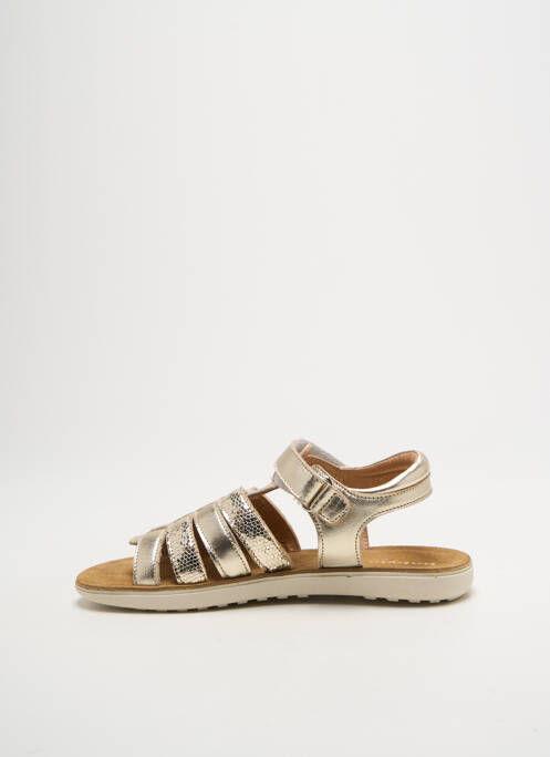 Sandales/nu pieds tissage satiné bout ouvert or BABYBOTTE fille