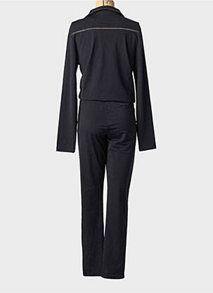 Combi-pantalon poches manches longues noir HBT femme