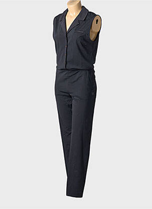 Combi-pantalon fermeture boutonnée sur le devant sans manche noir HTB femme