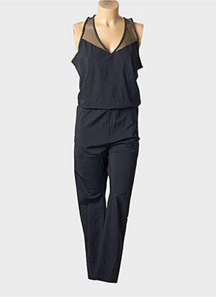 Combi-pantalon coupe cintrée sans manche noir HBT femme