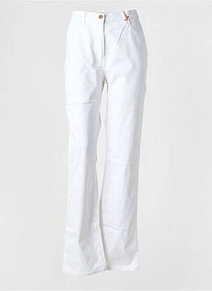 Jeans bootcut taille haute taille haute blanc SCAPA femme
