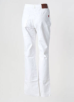 Jeans bootcut taille haute taille haute blanc SCAPA femme