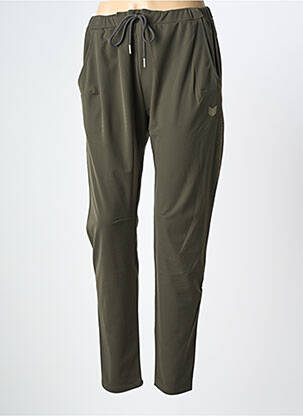 Jogging slim taille normale vert HBT femme