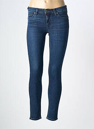 Jeans skinny stretch taille basse bleu HBT femme