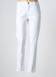 Jeans coupe droite stretch taille normale blanc BEST MOUNTAIN femme