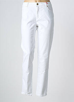 Jeans coupe droite stretch taille normale blanc BEST MOUNTAIN femme