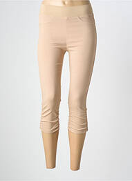 Jegging tissage popeline taille normale beige B.YOUNG femme