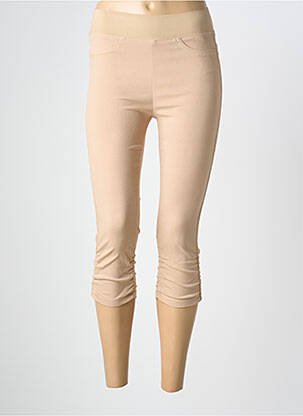 Jegging tissage popeline taille normale beige B.YOUNG femme