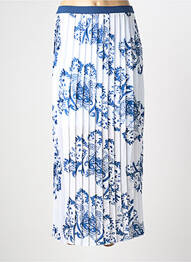 Jupe longue imprimé fantaisie bleu HBT femme