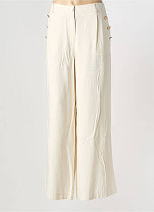 Pantalon large beige B.YOUNG femme