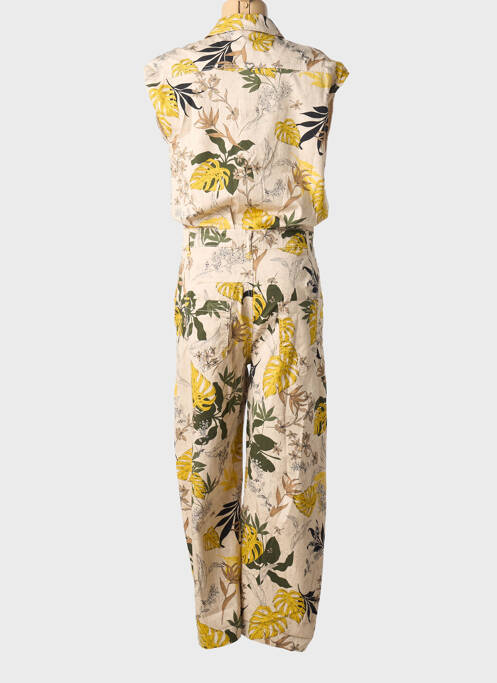 Combi-pantalon poches manches courtes jaune PLEASE femme