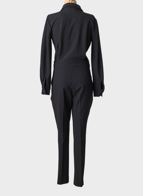 Combi-pantalon tissage crêpe manches longues noir MORGAN femme