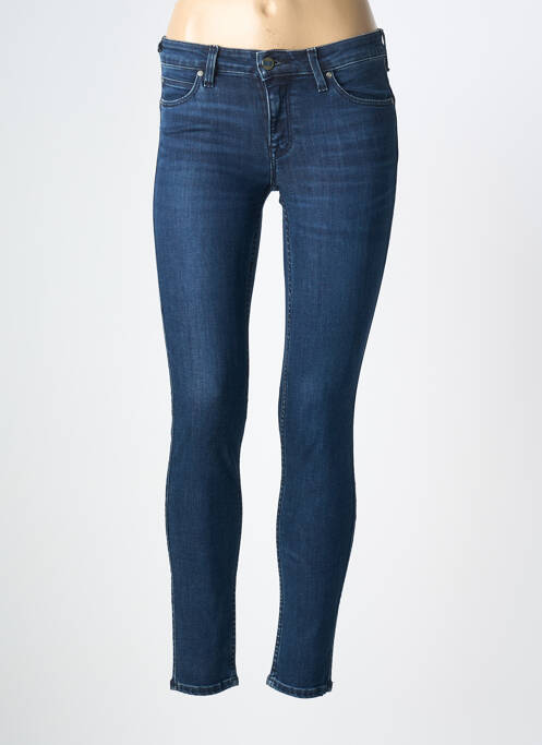 Jeans skinny taille basse taille basse bleu HBT femme