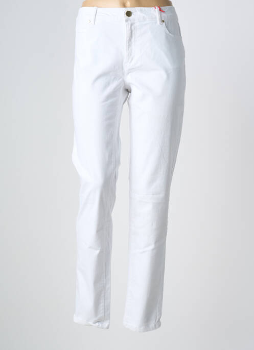 Jeans coupe droite stretch taille normale blanc BEST MOUNTAIN femme