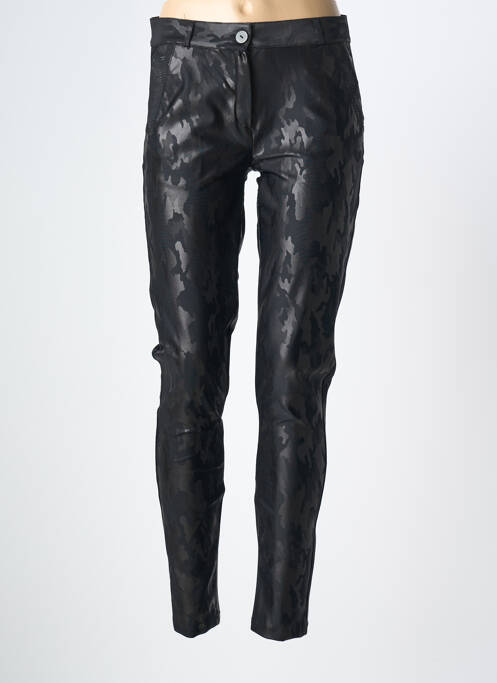 Pantalon chino noir HBT femme