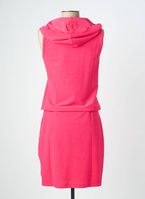 Robe mi-longue rose HBT femme