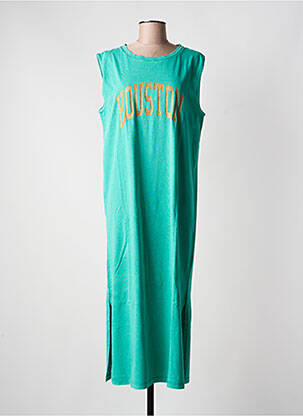 Robe longue sans manche sans manche vert FREEMAN T.PORTER femme
