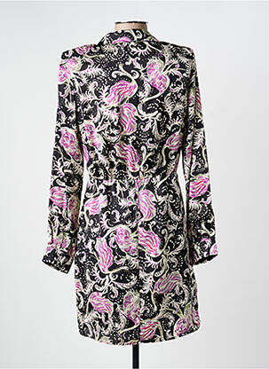 Robe courte manches longues manches longues noir MORGAN femme