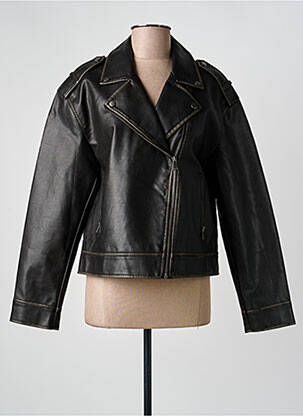 Veste simili cuir poches noir B.YOUNG femme