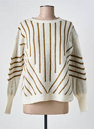 Pull stretch manches longues beige B.YOUNG femme