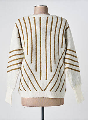 Pull stretch manches longues beige B.YOUNG femme