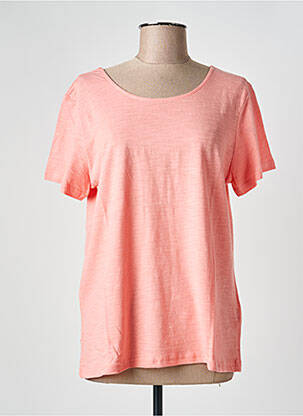 T-shirt stretch manches courtes rose ÉTYMOLOGIE femme