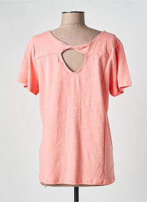 T-shirt stretch manches courtes rose ÉTYMOLOGIE femme