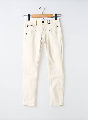 Jeans coupe slim beige FREEMAN T.PORTER femme