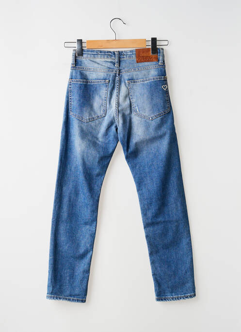 Jeans coupe slim effet usé délavé taille normale bleu PLEASE femme
