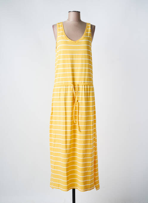 Robe longue sans manche sans manche jaune B.YOUNG femme