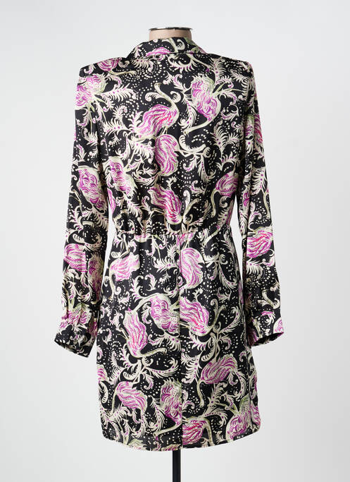 Robe courte manches longues manches longues noir MORGAN femme
