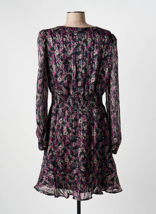 Robe courte manches longues manches longues noir MORGAN femme